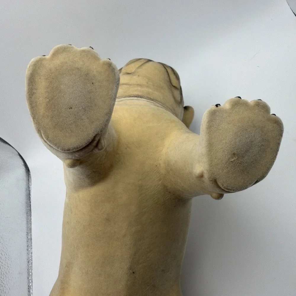 Realistic Pug Dog Statue Sculpture Unbranded